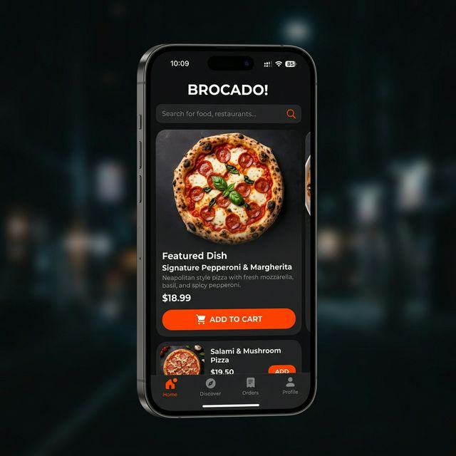 App Sistema Delivery Mockup